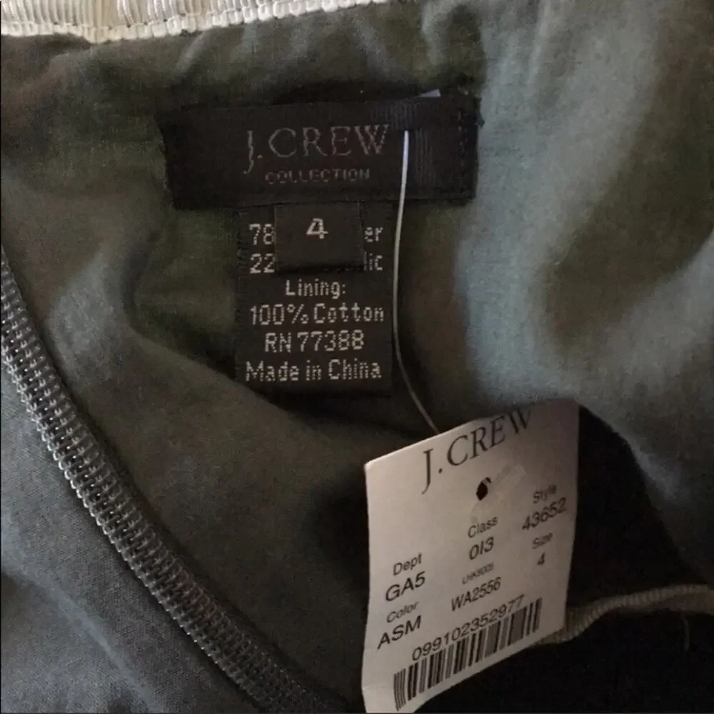 J Crew collection metallic swing skirt